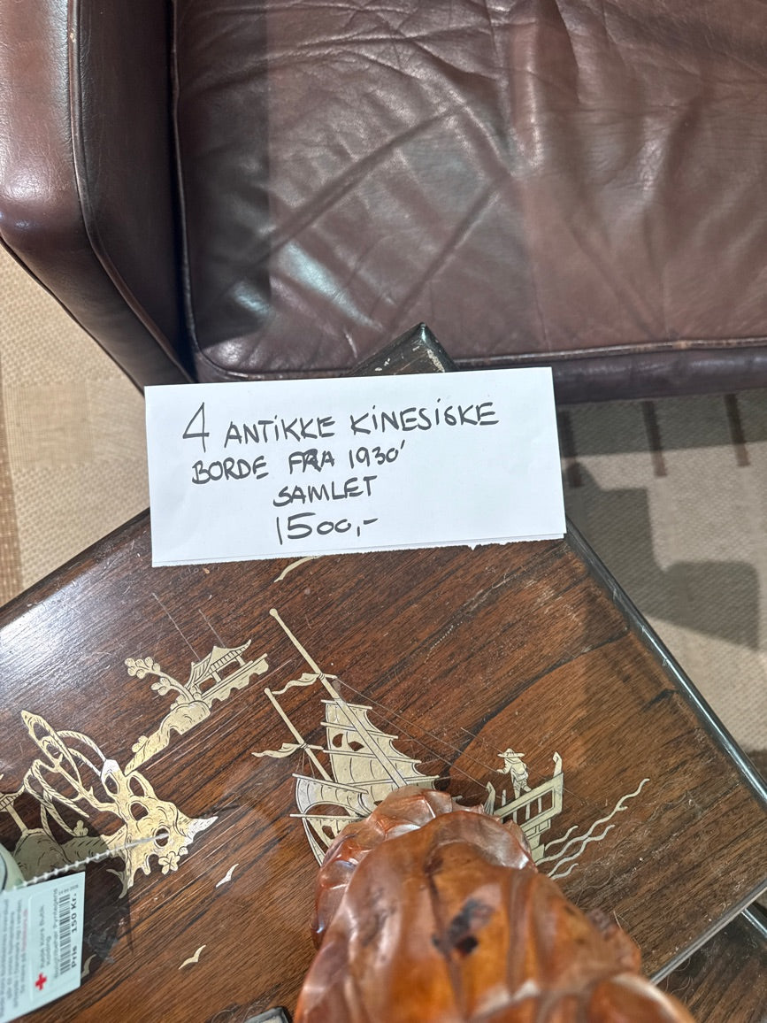 Kinaborde samlet 4 stk.